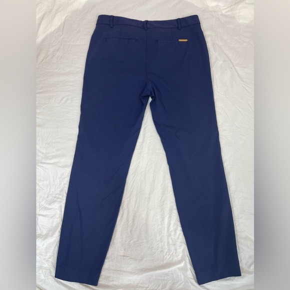 Michael By Michael Kors dark blue stretch mid rise ankle pant’s trousers size 8 - Picture 3 of 16